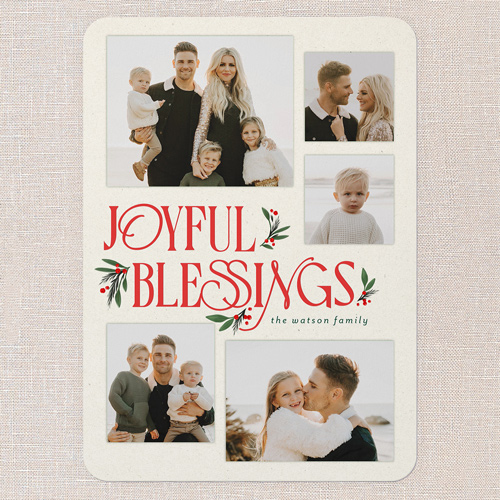 Uniquely Elegant Holiday Card, Beige, 5x7 Flat, Religious, Matte, Signature Smooth Cardstock, Rounded, Cream