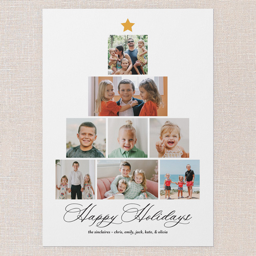 Memory Tree Holiday Card, White, none, 5x7 Flat, Holiday, Standard Smooth Cardstock, Square, White
