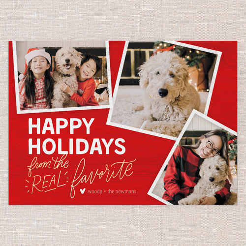 Real Favorite Holiday Card, Red, 5x7 Flat, Holiday, Standard Smooth Cardstock, Square, Radish