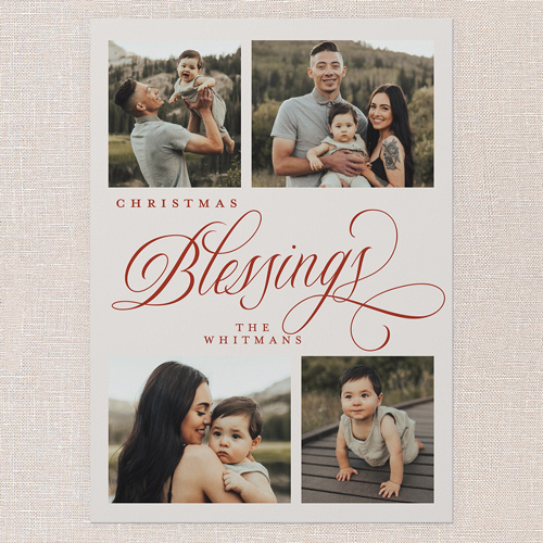 Modern Year Holiday Card, Red, 5x7 Flat, Religious, Matte, Signature Smooth Cardstock, Square, Red