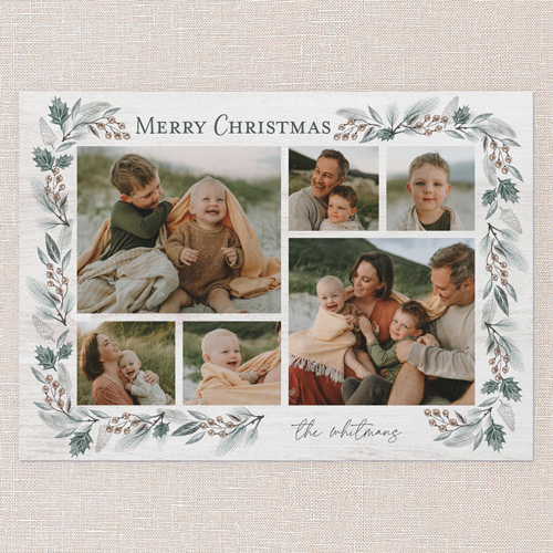 Forest Gathering Holiday Card, White, 5x7 Flat, Christmas, Standard Smooth Cardstock, Square, White