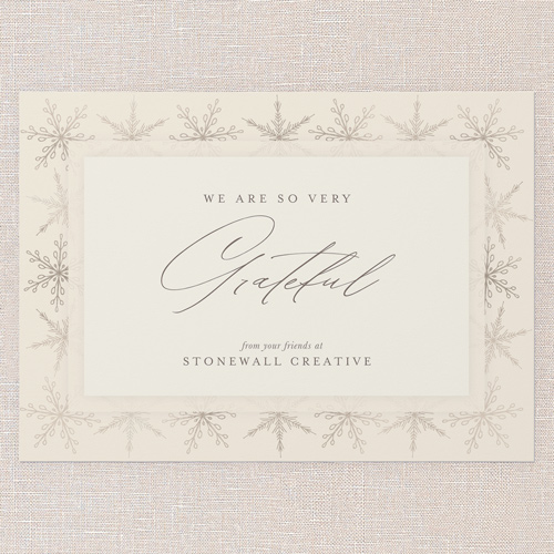 Feline Fun Holiday Card, Beige, 5x7 Flat, Holiday, 100% Recycled Cardstock , Square, Antique White