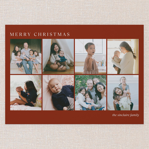Heritage Frame Holiday Card, Brown, 5x7 Flat, Christmas, Luxe Double-Thick Cardstock, Square, Toast