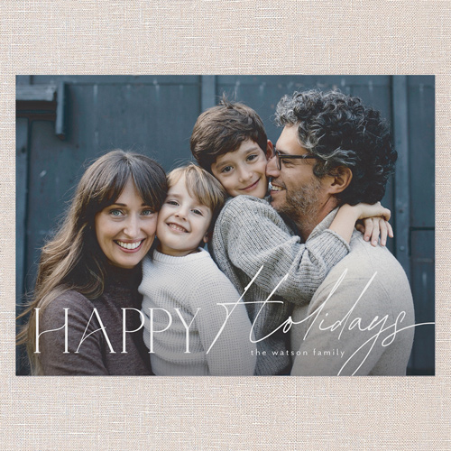 Serene Overlay Holiday Card, White, 5x7 Flat, Holiday, Standard Smooth Cardstock, Square, White