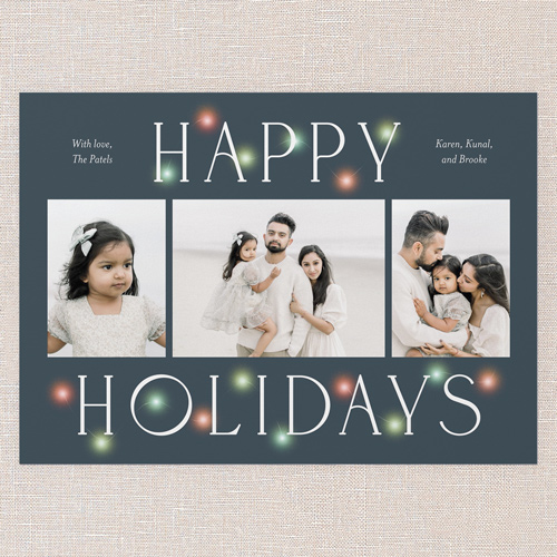 Luminous Glow Holiday Card, Orange, 5x7 Flat, Holiday, Matte, Signature Smooth Cardstock, Square, Blaze