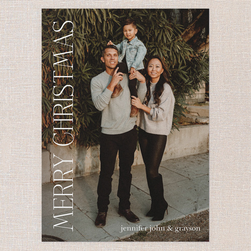 Timeless Overlay Holiday Card, White, none, 5x7 Flat, Christmas, Standard Smooth Cardstock, Square, White