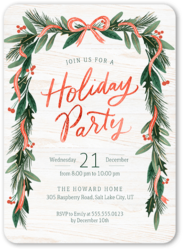 Matte Holiday Invitations