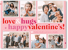 confetti hugs valentines card