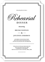 elegant commitment rehearsal dinner invitation 5x7 flat