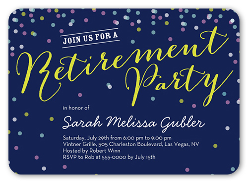 retirement invitations