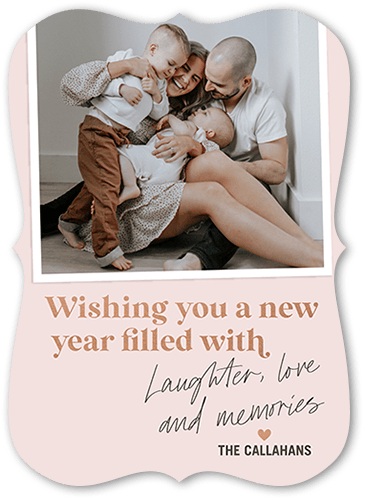 New Year Memories New Year's Card, Beige, 5x7 Flat, New Year, Matte, Signature Smooth Cardstock, Bracket