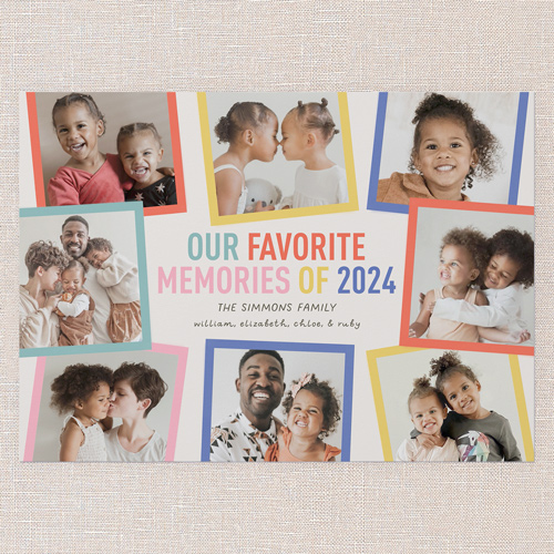 Multicolored Memories New Year's Card, Grey, 5x7 Flat, New Year, Matte, Signature Smooth Cardstock, Square