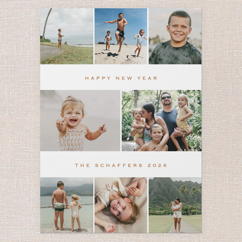 Clean Moments New Year's Card, White, 5x7 Flat, New Year, Matte, Signature Smooth Cardstock, Square, White