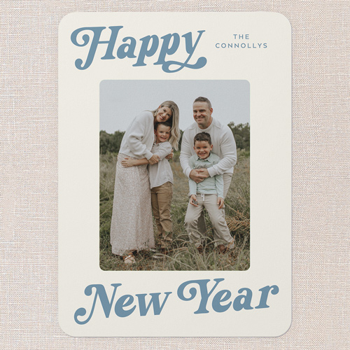 Clean Slate New Year's Card, Beige, 5x7 Flat, New Year, 100% Recycled Cardstock , Rounded, Cream