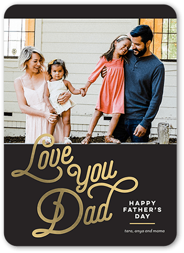 Elegant Dad Father's Day Card, Rounded Corners