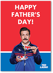 lasso way with ted lasso fathers day card