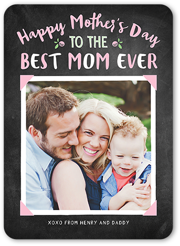 For Our Mom Mother's Day Card, Grey, Matte, Signature Smooth Cardstock, Rounded