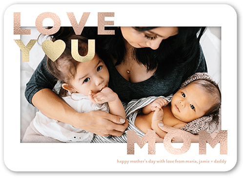 Wonderful Woman Mother's Day Card, White, 5x7 Flat, Standard Smooth Cardstock, Rounded
