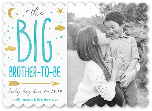 sibling birth announcement