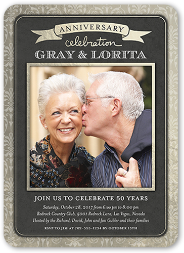 Golden Anniversary  Invitations  50th  Wedding  Anniversary  