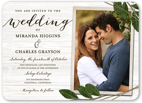 Ingrained Love Wedding Invitation, Beige, Pearl Shimmer Cardstock, Rounded