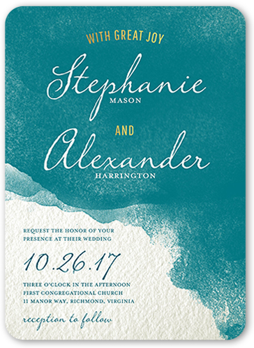 Amazon Com Wedding Invitations Set Watercolor Wedding Invites