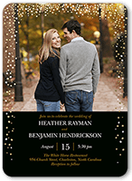 sparkling romance wedding invitation 5x7 flat