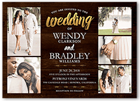 radiant devotion wedding invitation 5x7 flat