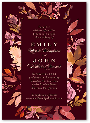 Red And Gold Invitations