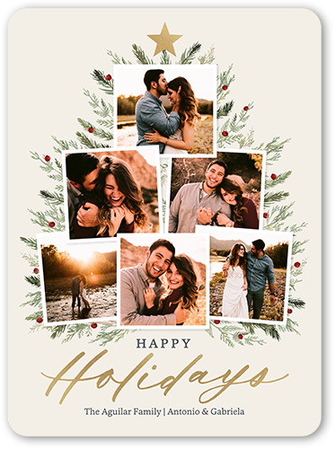 Decorated With Memories Holiday Card, Beige, 6x8 Flat, Holiday, Matte, Signature Smooth Cardstock, Rounded