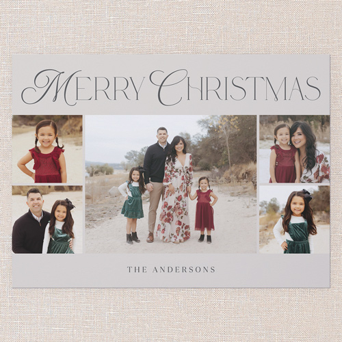 Serene Simplicity Holiday Card, Beige, 6x8 Flat, Christmas, Signature Smooth Cardstock, Square, Wheat