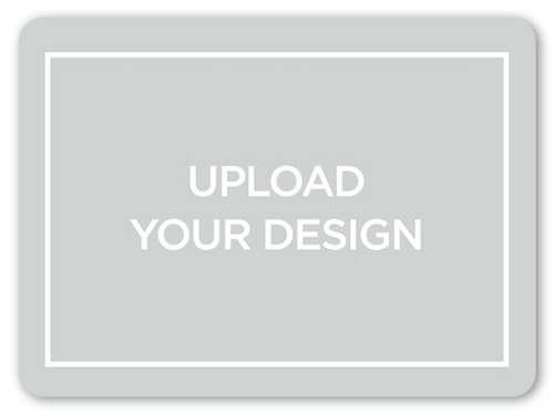 Upload Your Own Design Christmas Card, White, Matte, Signature Smooth Cardstock, Rounded