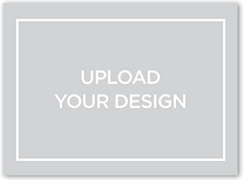 Upload Your Own Design Custom Greeting Card, White, White, Matte, Pearl Shimmer Cardstock, Square