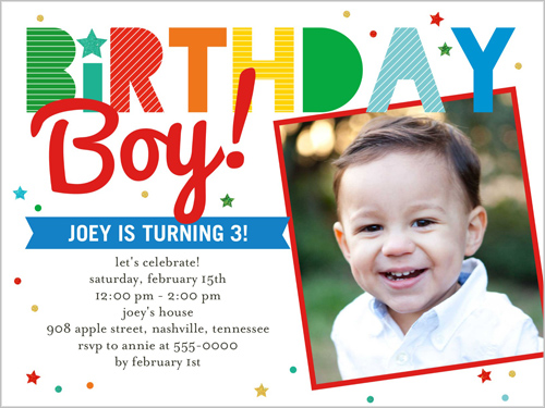 Invitations For Birthday Boy 10