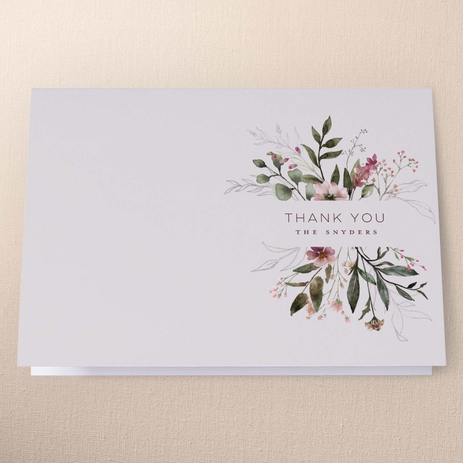 Modern Wedding Thank You Cards