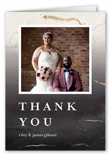Weathered Wash Thank You Card