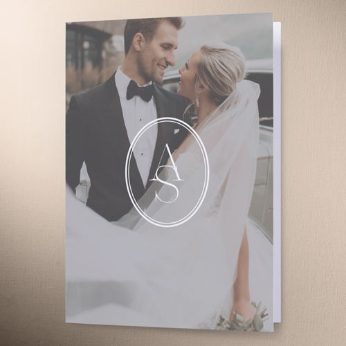 Airy Blossom Wedding Thank You Card, White, 3x5, Matte, Folded Smooth Cardstock, White