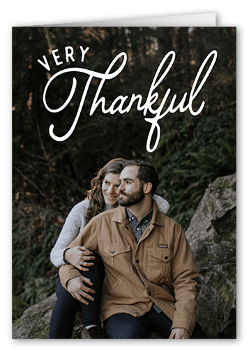 Bold Recognition Thank You Card, White, 3x5, Matte, Folded Smooth Cardstock, White