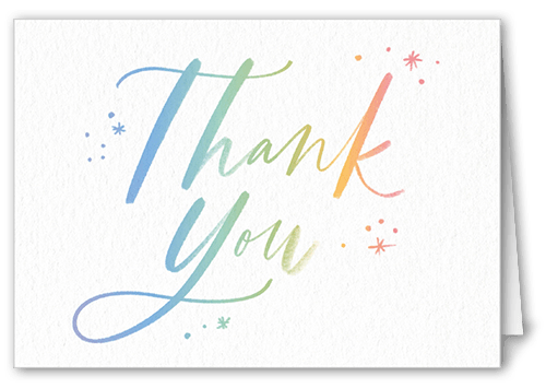 Rainbow Welcome Thank You Card
