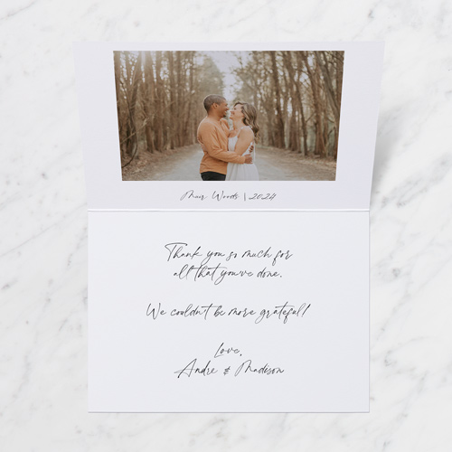 Overlay Appreciation 3x5 Folded Card by Float Paperie | Shutterfly