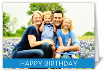 birthday banner blue birthday card
