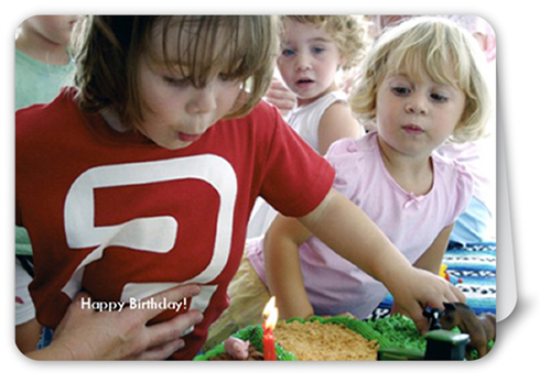 Classic Without Edge Party Invitation, White, Pearl Shimmer Cardstock, Rounded, White