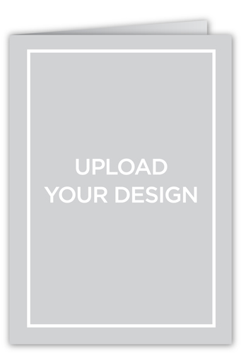 Upload Your Own Design Valentine's Card, White, Matte, Folded Smooth Cardstock, Square