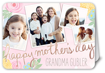 floral wishes mothers day card