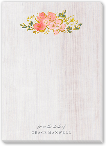 Wooden Reminder 5x7 Notepad, Gray