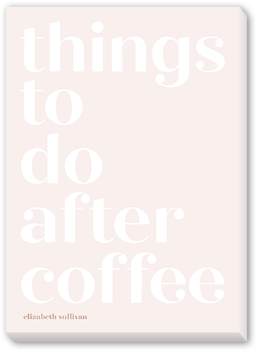 After Coffee Notepad, Beige, Matte