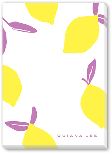 Fresh Fruit Notepad, Yellow, Matte