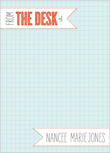 Off The Grid 5x7 Notepad, Blue, Matte