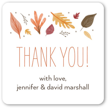 Falling Fronds Stickers, StickersWhite