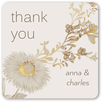 Golden Grace Stickers, -Gray-Stickers